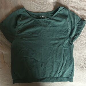 Free People Teal Short Sleeve Top